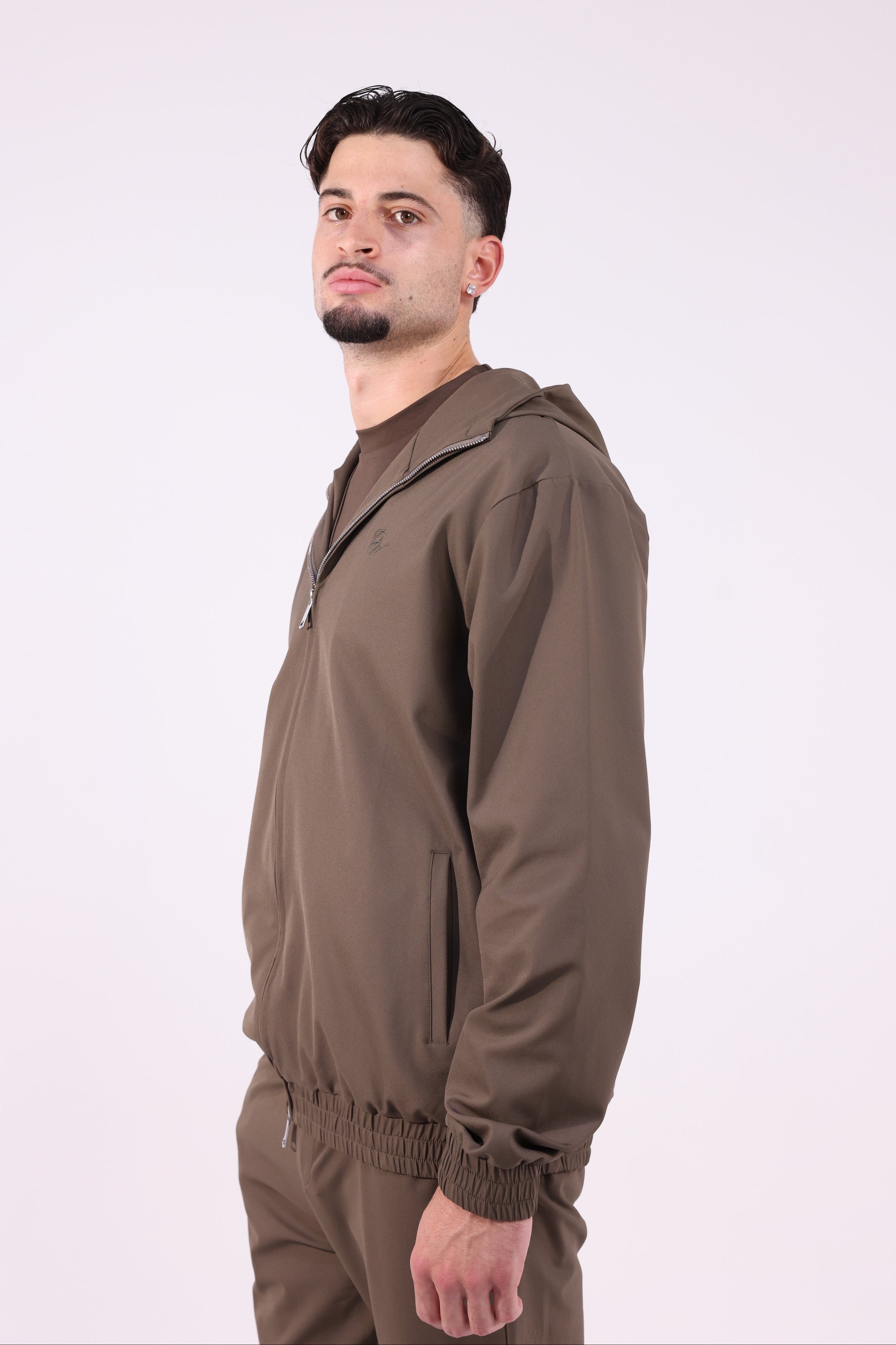Zip Jacket | Brown