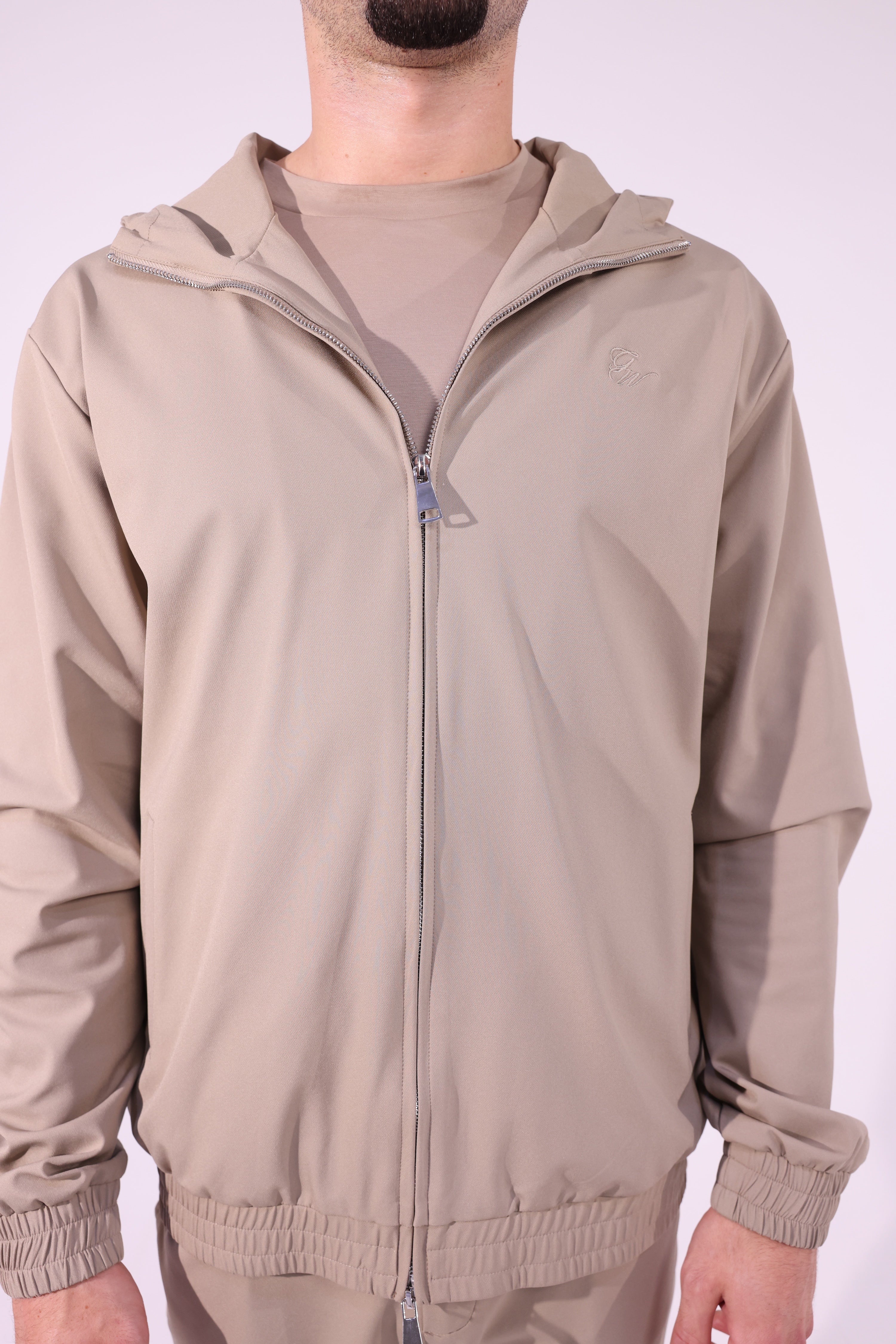 Zip Jacket | Beige